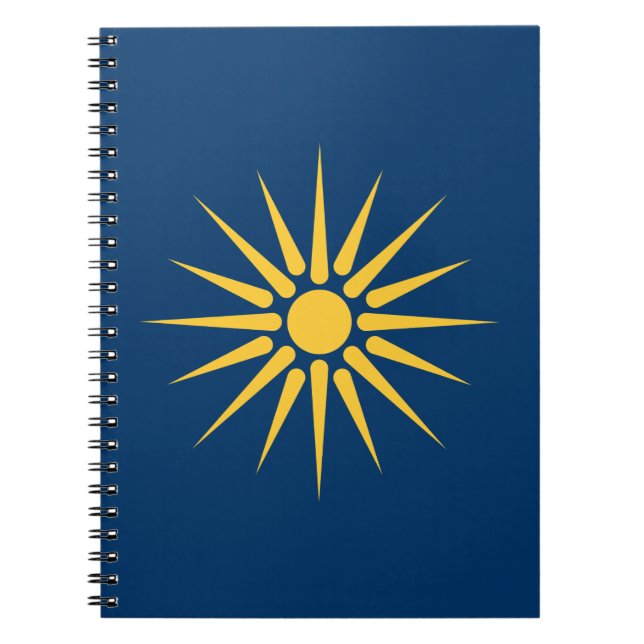 Cuaderno Notebook with Flag of Macedonia, Greece (Frente)