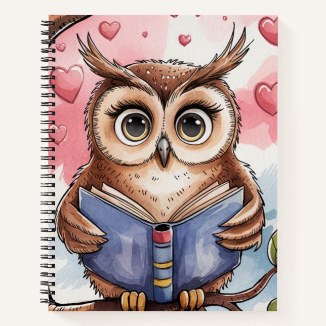 Cuaderno Notebooks Cute owl (Anverso)