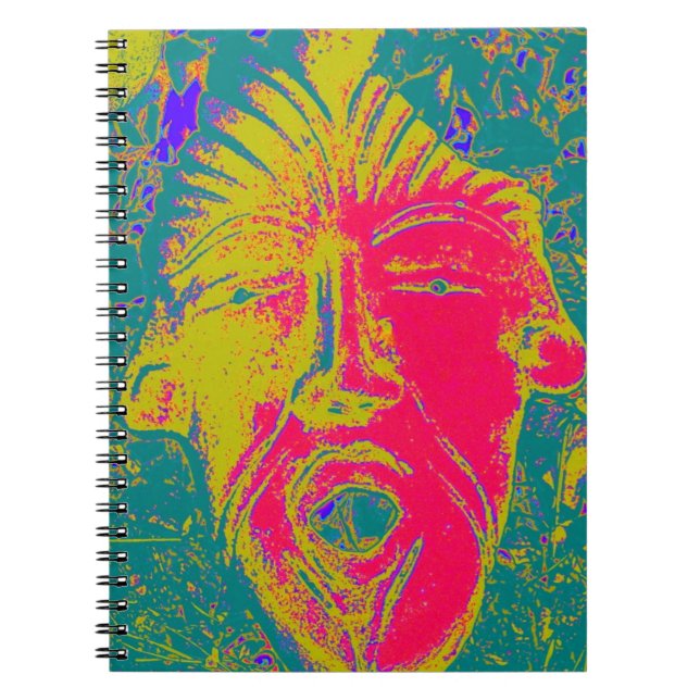 Cuaderno notenoide de máscara de canto (Frente)