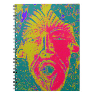 Cuaderno notenook de la máscara del canto