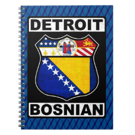 Cuaderno Notepad bosnio-estadounidense de Detroit