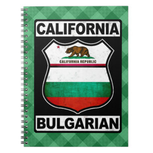 Cuaderno Notepad búlgaro-estadounidense de California