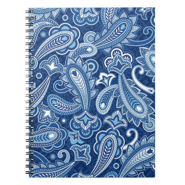 Cuaderno Notepad de impresión Paisley (Frente)