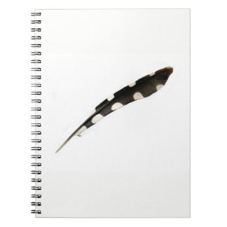 Cuaderno Notepad de plumas de carpintero con manchas