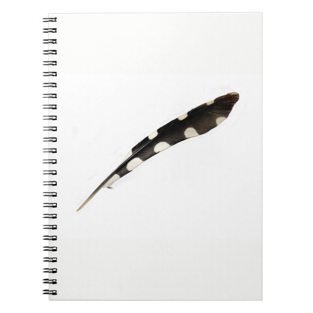 Cuaderno Notepad de plumas de carpintero con manchas (Frente)