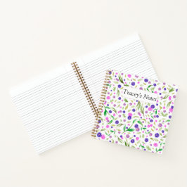 Cuaderno Notepad floral personalizado - Regalo personalizad