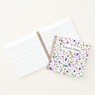 Cuaderno Notepad floral personalizado - Regalo personalizad