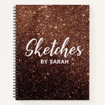 Notepad para bloc de notas de un artista Purpurina