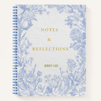 Cuaderno 'Notes & Reflections' Personalised Botanical