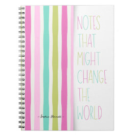 Cuaderno Notes That Might Change the World – Colorful Strip