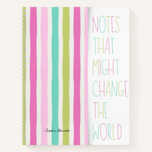 Cuaderno Notes That Might Change the World – Colorful Strip