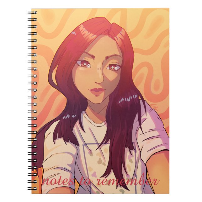 Cuaderno Notes to remember, anime, Red (Frente)