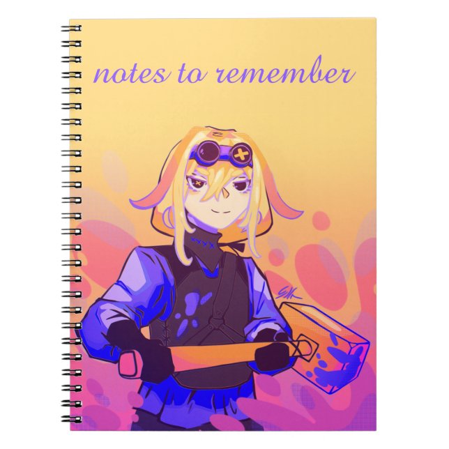 Cuaderno Notes to remember, anime, strong girl (Frente)