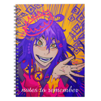 Cuaderno Notes to remember, happy Anime