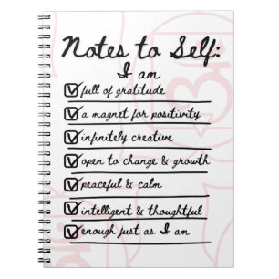 Cuaderno Notes to Self: Root Chakra Affirmations Journal
