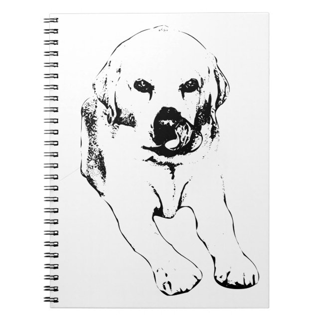 Cuaderno Notes with a loyal Lab (Frente)