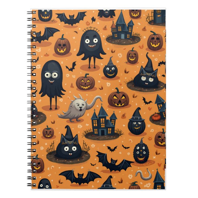 Cuaderno notesbook for halloween (Frente)