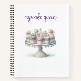 Cuaderno notitieboekje met cupcakes