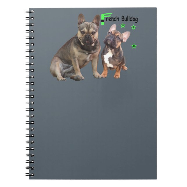 Cuaderno Notizblock französische Bulldoggen (Frente)