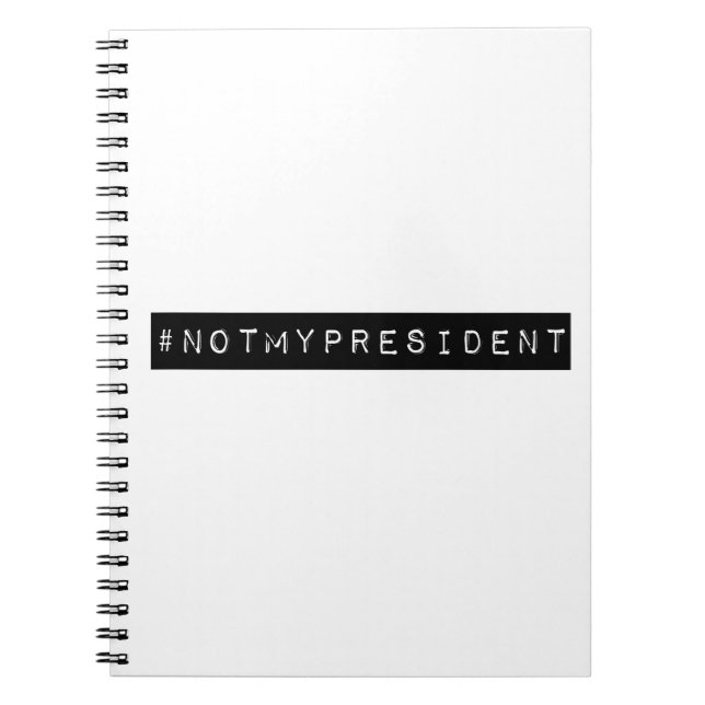 Cuaderno #notmypresident (Frente)
