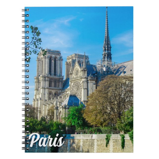 Cuaderno Notre Dame de París en Francia (Frente)