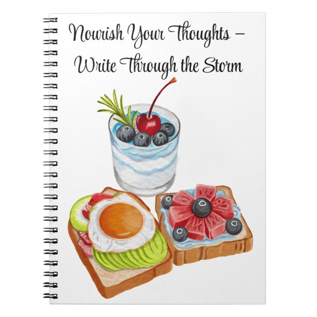 Cuaderno Nourish Your Thoughts – Write Through the Storm (Frente)