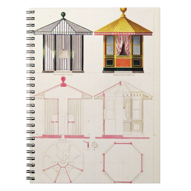 Cuaderno Nouveau Recueil de Menuiserie y de Decorations (Frente)