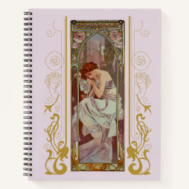 Cuaderno Noveau Art Alphonse Mucha Noche