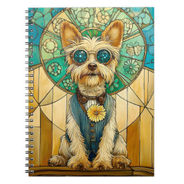 Cuaderno Novedad Cute Whimsical Steampunk Yorkie Dog Y7