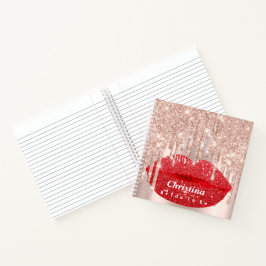 Cuaderno Novia a ser dulce 16ª princesa roja labios de maqu