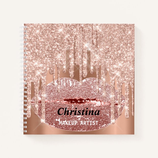 Cuaderno Novia a ser dulce 16º Rosa Princesa labios de maqu (Anverso)