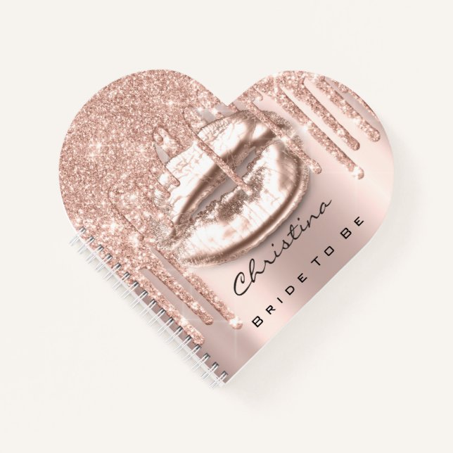 Cuaderno Novia a ser dulce 16° Drips Princesa Makeup Kiss (Anverso)