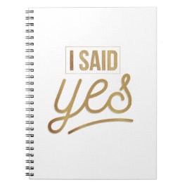 Cuaderno Novia a ser regalo - Dije Sí Relieve metalizado do