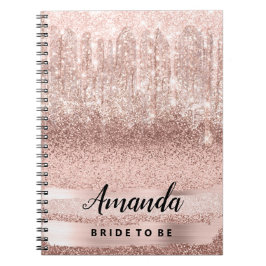 Cuaderno Novia a ser Rosa Drips Artista de maquillaje Dulce