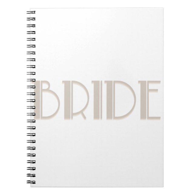 Cuaderno Novia Bachelorette Bride a ser retro (Frente)