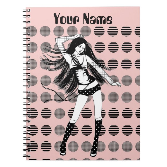 Cuaderno novia bailarina rosa (Frente)