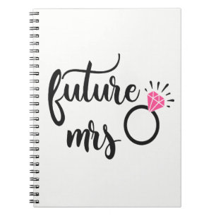 Cuaderno Novia Cute Para Ser Boda Futuro Sra. Engagement