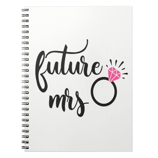 Cuaderno Novia Cute Para Ser Boda Futuro Sra. Engagement (Frente)