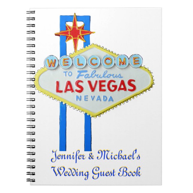 Cuaderno Novia de Las Vegas del libro de visitas (Frente)