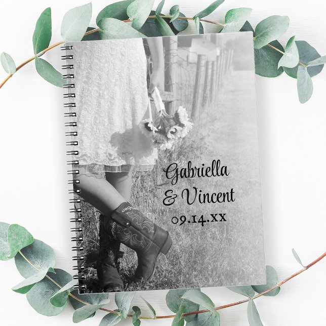 Cuaderno Novia en Cowboy bota boda campestre girasoles (Subido por el creador)