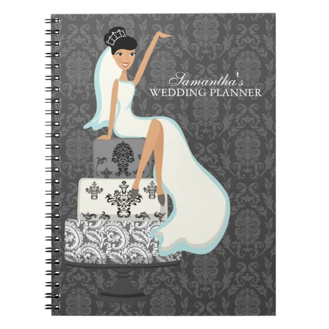Cuaderno Novia en pastel Boda (Frente)