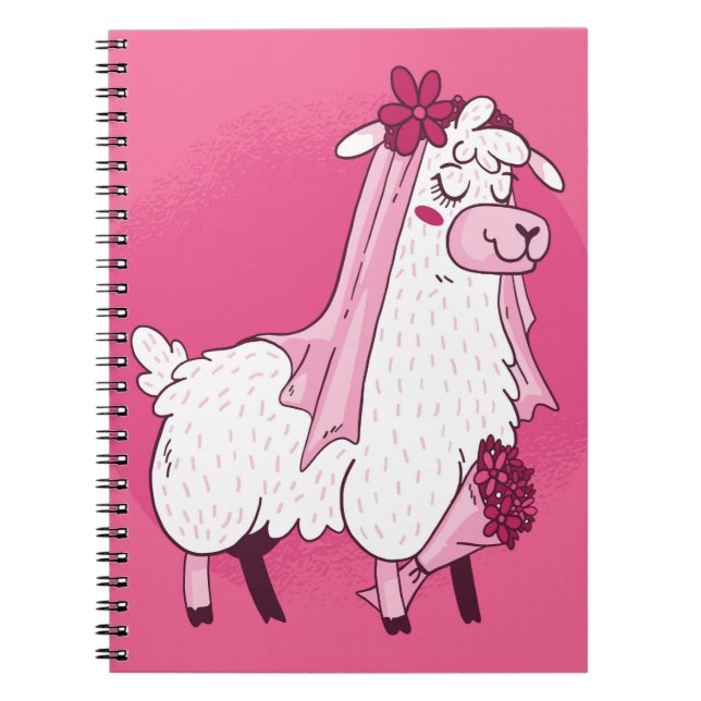 Cuaderno Novia Llama (Frente)