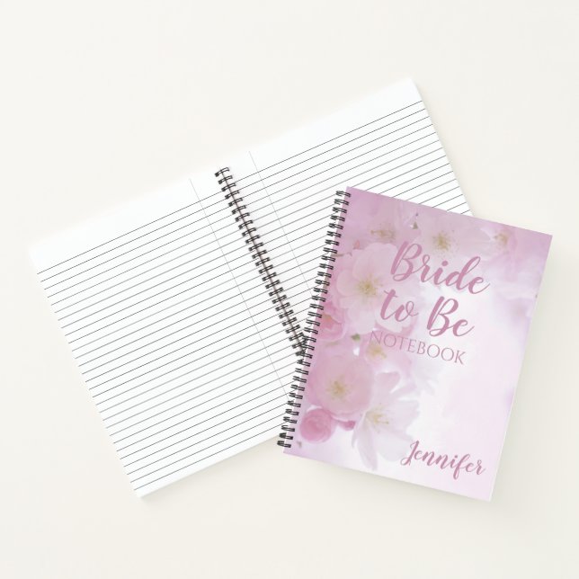Cuaderno Novia para ser Boda portátil espiral personalizado (Interior)
