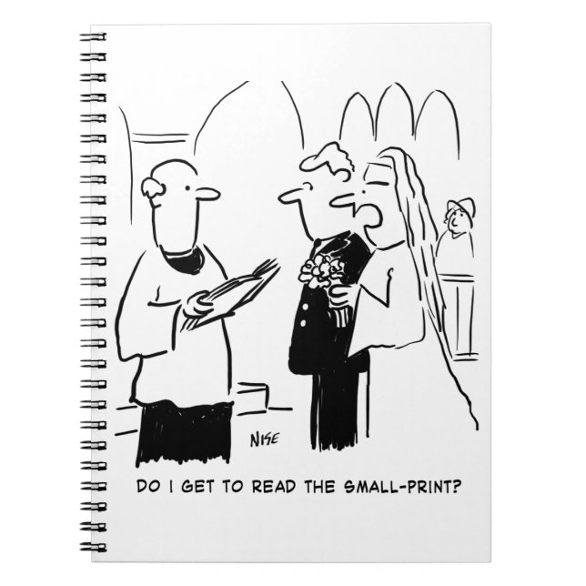 Cuaderno Novia quiere revisar pequeño Personalizado de impr (Frente)