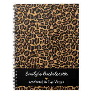 Cuaderno Novia Soltera Boujee Tendance Estampado de Leopard