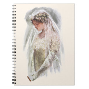 Cuaderno Novia Victoriana Vintage con Biblia Harrison Fishe