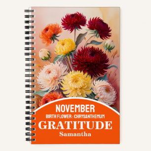 Cuaderno Noviembre Nacimiento Mes Flor Revista Cristiana