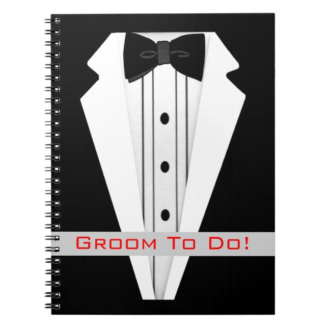 Cuaderno Novio para hacer el smoking (Frente)