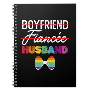 Cuaderno Novio prometido esposo matrimonio gay novio LGBTQ