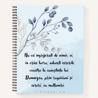 Cuaderno Nu va ingrijorati de nimic Caiet cu spirala